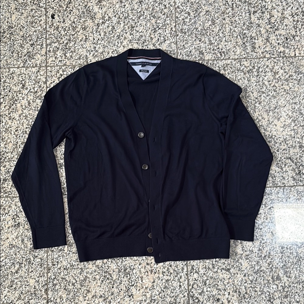 Tommy Hilfifer navy Cardigan Sweater